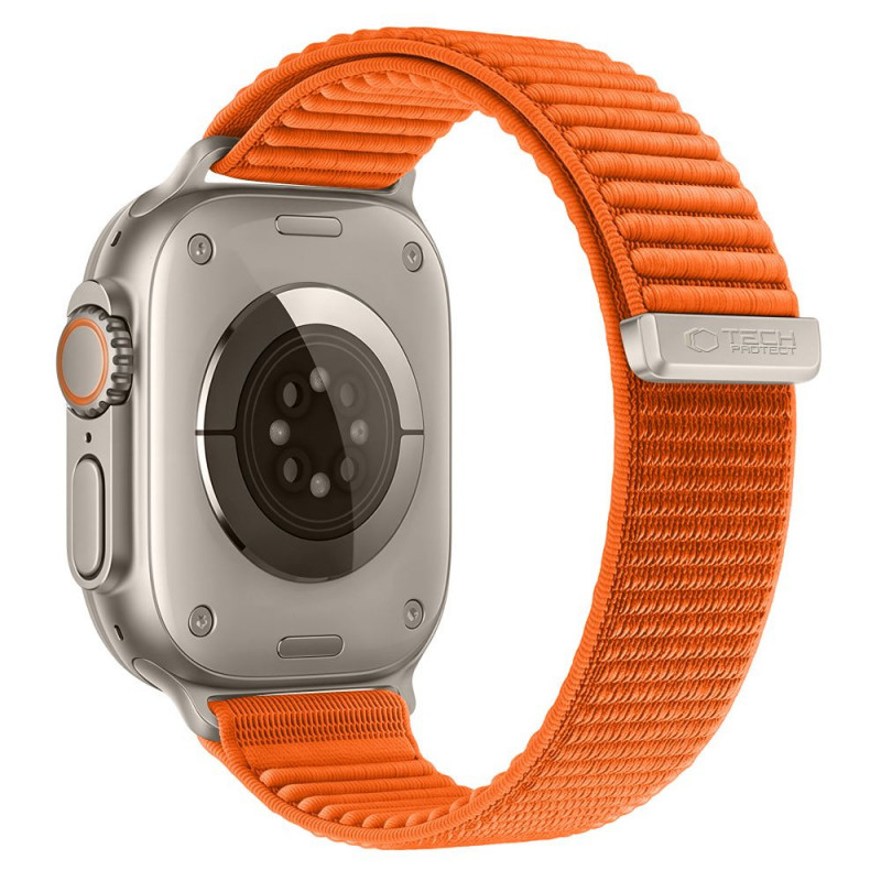 Tech-Protect Nylonloop Apple Watch 8 / 9 / 10 / 11 / 12 / SE / Ultra 44/45/46/49 mm Watch Strap, Orange