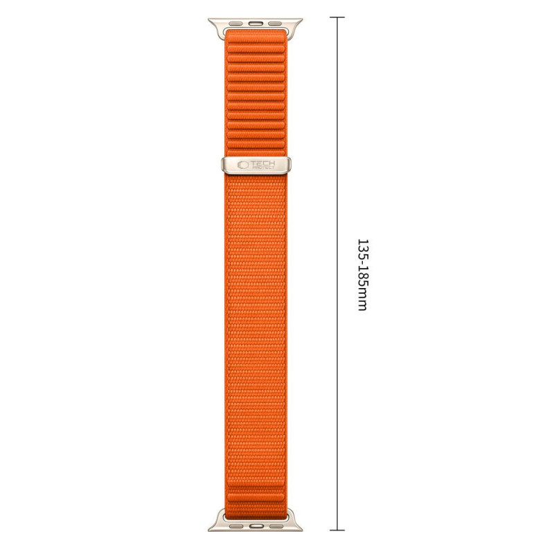 Tech-Protect Nylonloop Apple Watch 8 / 9 / 10 / 11 / 12 / SE / Ultra 44/45/46/49 mm Watch Strap, Orange