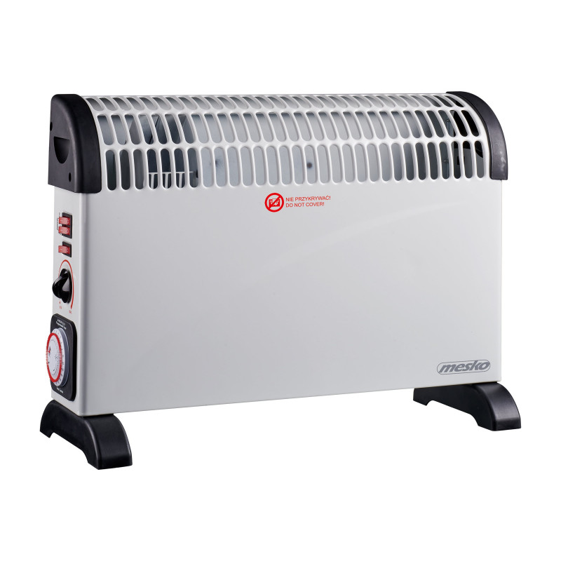 Mesko MS 7741w Convector Heater with Timer and Turbo Fan, 2000 W, white