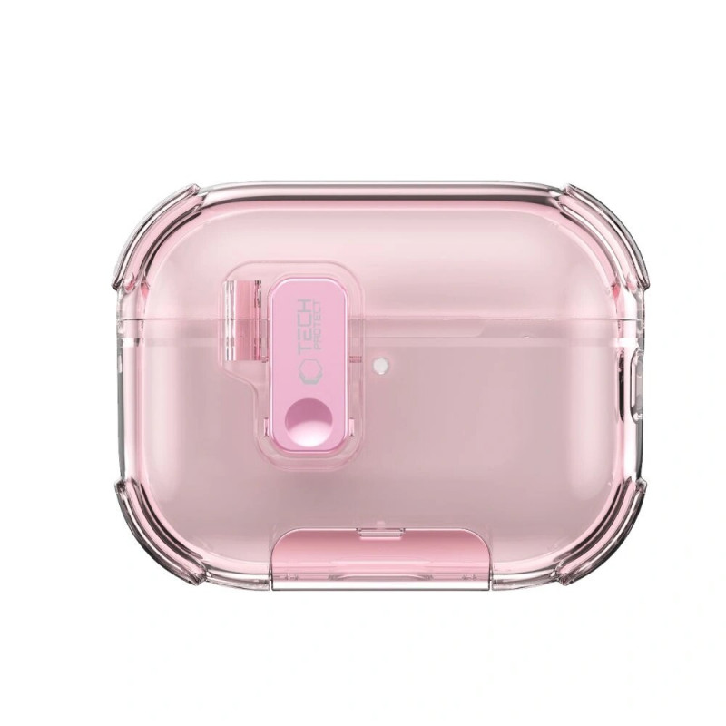 Tech-Protect Bounce Pro Apple AirPods Pro 3 Charging Case Cover, Pink