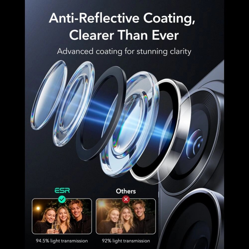 ESR Armorite Camera Protector for Samsung Galaxy S26 Ultra, Clear