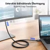 LogiLink CUA0121 USB 3.2 Gen2 Type-C cable, C/M to DP/M, bi-di, 8K/60 Hz, metal, black, 3 m