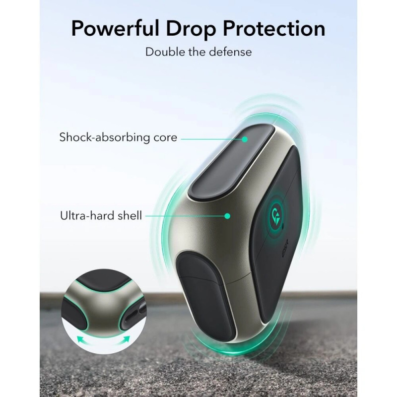 ESR Orbit HaloLock MagSafe Case for Apple AirPods Pro 3, Titanium