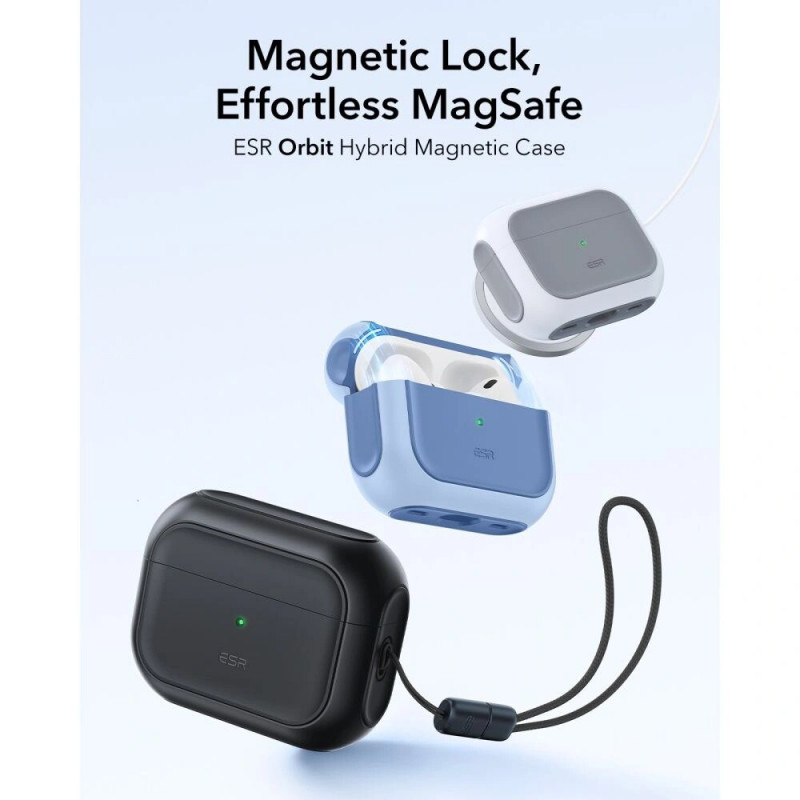 ESR Orbit HaloLock MagSafe Case for Apple AirPods Pro 3, Black