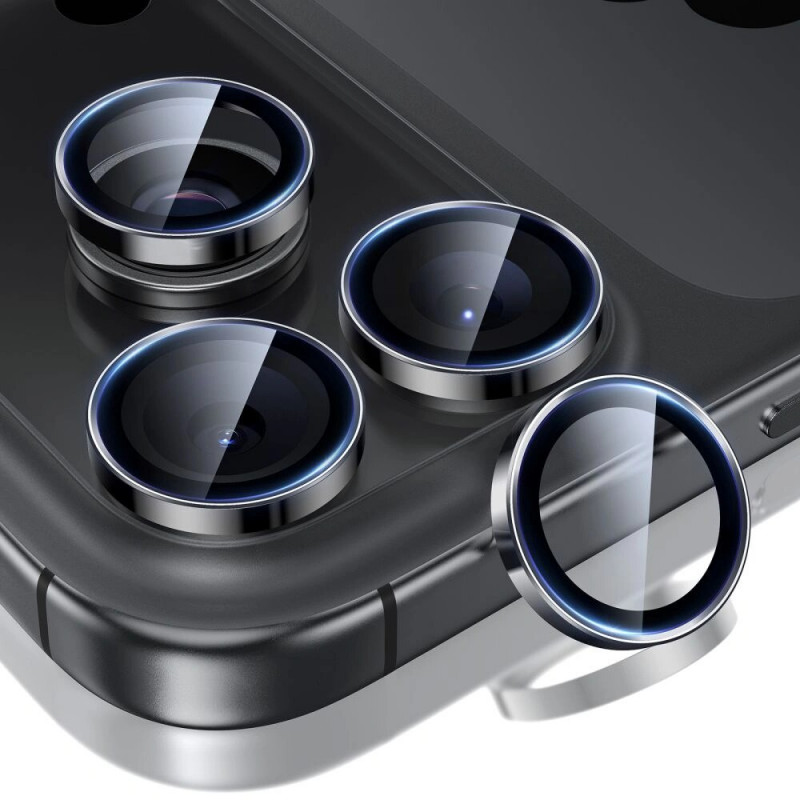 ESR Armorite Camera Protector for Apple iPhone 14 Pro / 14 Pro Max / 15 Pro / 15 Pro Max / 16 Pro / 16 Pro Max / 17 Pro / 17 Pro Max, Black (ESR931)