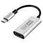 LogiLink CUA0115 USB 3.2 Gen1 Type-C adapter, C/M to HDMI-A/F, 4K/60 Hz, metal, black/silver, 0.15 m