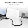 Logilink CU0107 USB 2.0 cable, USB-A/M to USB-B/M, 480 Mbps, nylon, metal, black/silver, 2 m
