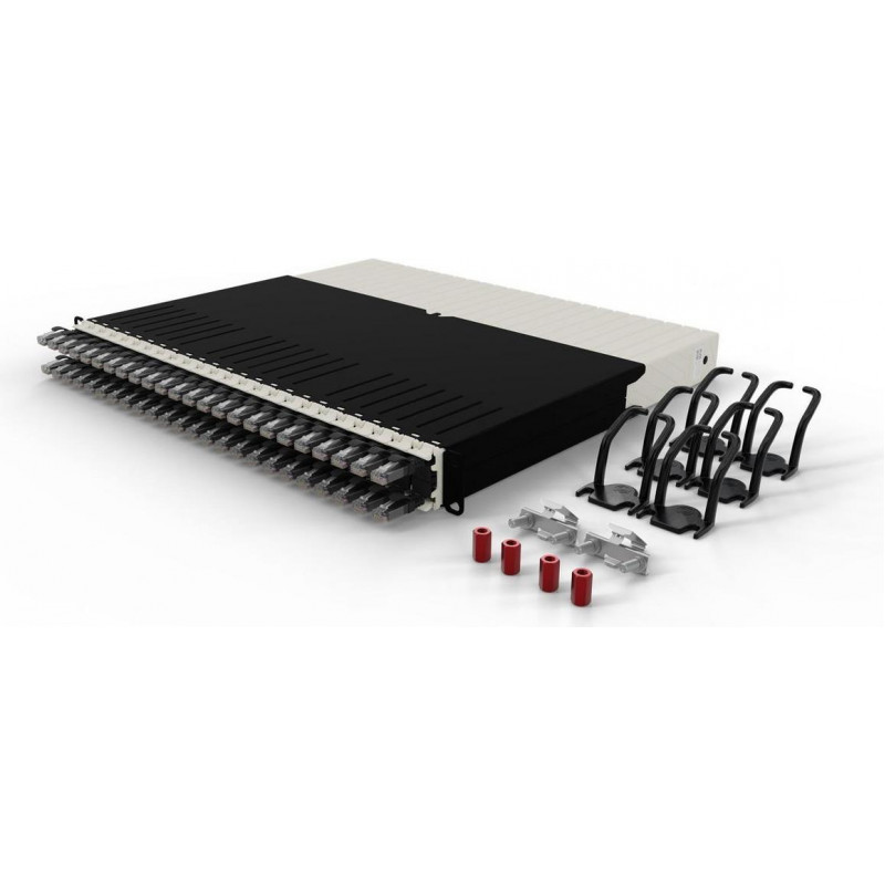 Patchbox .one 8RU UTP Patch Panel, black (PONEX8UTPBK)