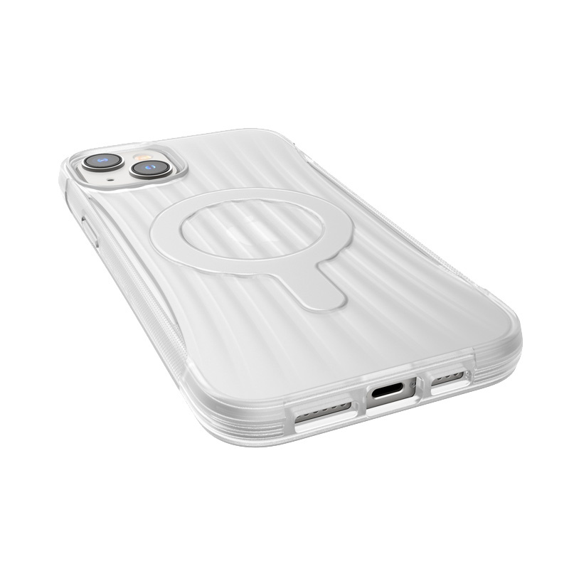 X-Doria Raptic Clutch MagSafe Case for Apple iPhone 14 Plus / 15 Plus, Clear