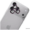 3MK Lens Protection Pro Apple iPhone 18 Pro / 18 Pro Max camera lens protector, tempered glass, Burgundy