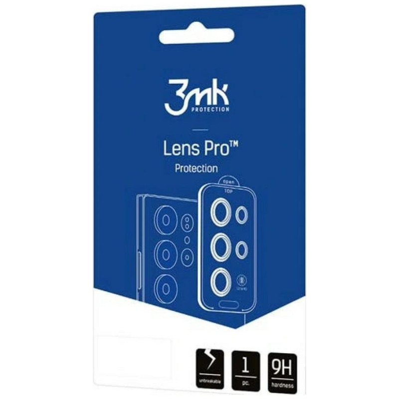3MK Lens Protection Pro Samsung Galaxy Z Flip 8 camera lens protector, Black