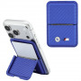 BMW M Carbon Metal Logos MagSafe Wallet, blue