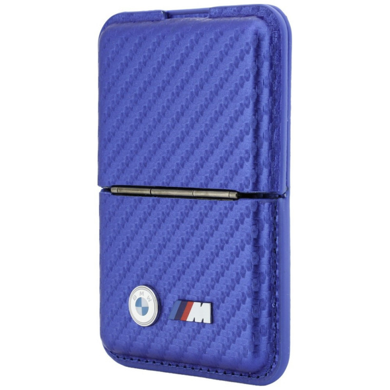 BMW M Carbon Metal Logos MagSafe Wallet, blue