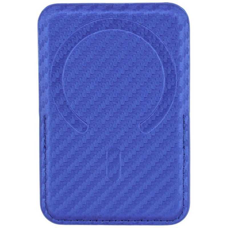 BMW M Carbon Metal Logos MagSafe Wallet, blue
