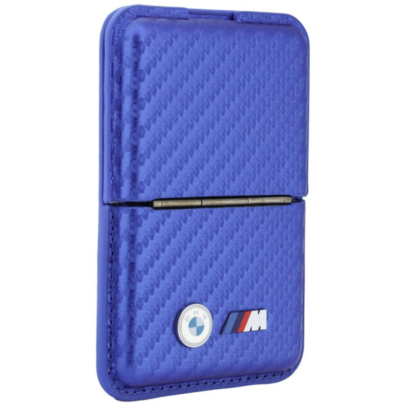 BMW M Carbon Metal Logos MagSafe Wallet, blue