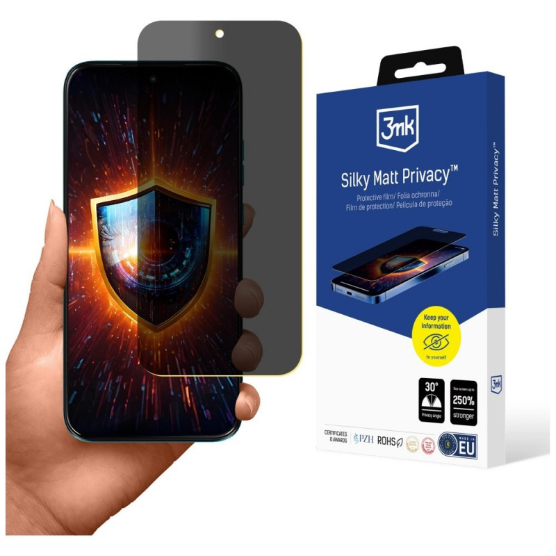 3MK Silky Matt Privacy Motorola Moto G87 matte privacy screen protector film