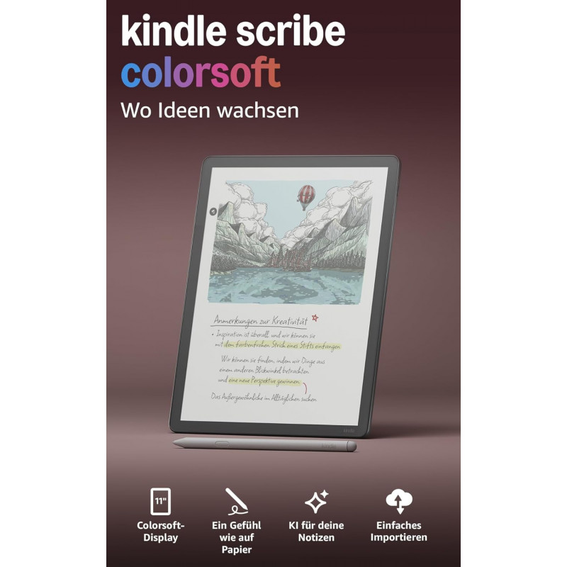 Kindle Scribe Colorsoft E-Reader, 64 GB, Graphite