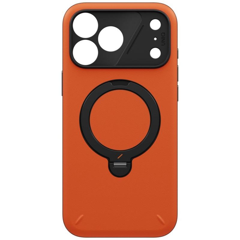 UNIQ Elix Case for Apple iPhone 18 Pro Max / 17 Pro Max, 360 Rotating Kickstand, orange