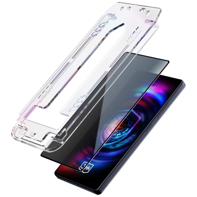 3MK HardGlass Max Privacy privacy tempered glass with applicator for Samsung Galaxy S26+, black