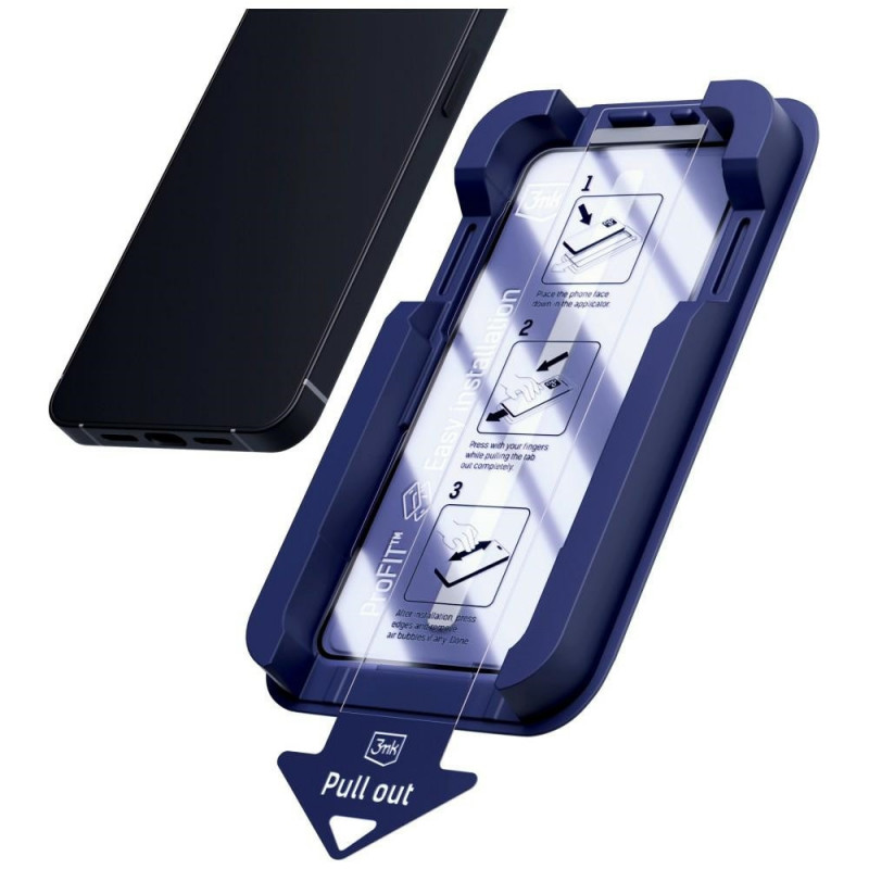 3MK HardGlass Max Tempered Glass with Applicator for Samsung Galaxy S24+ / S25+, black