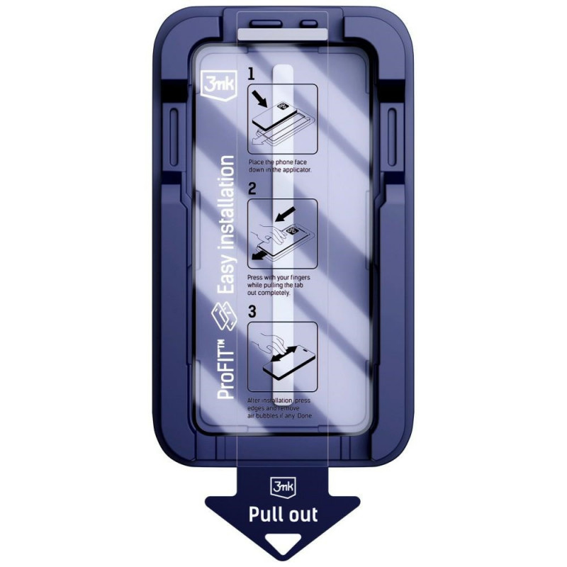 3MK HardGlass Max Tempered Glass with Applicator for Apple iPhone 16 Pro / 17, black