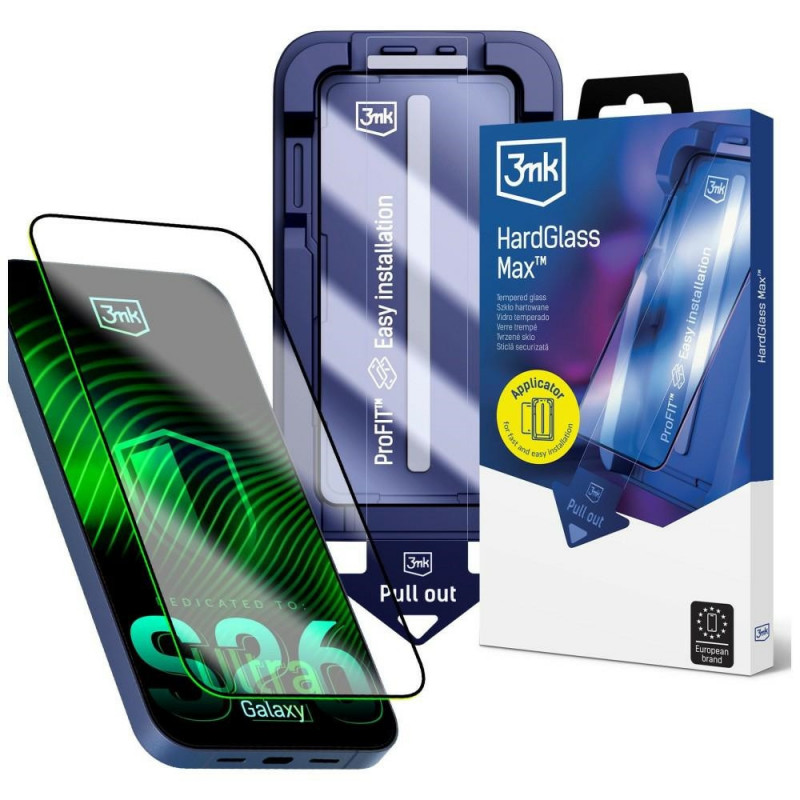 3MK HardGlass Max tempered glass for Samsung Galaxy S26 Ultra, clear