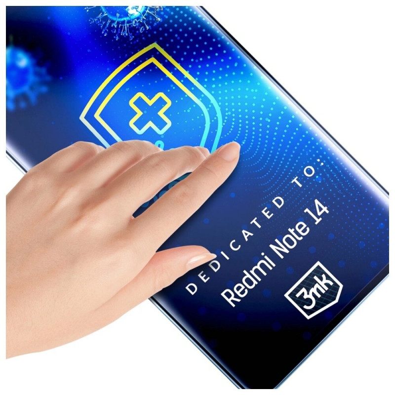 3MK SilverProtection+ Xiaomi Redmi Note 14 4G antimicrobial protective film