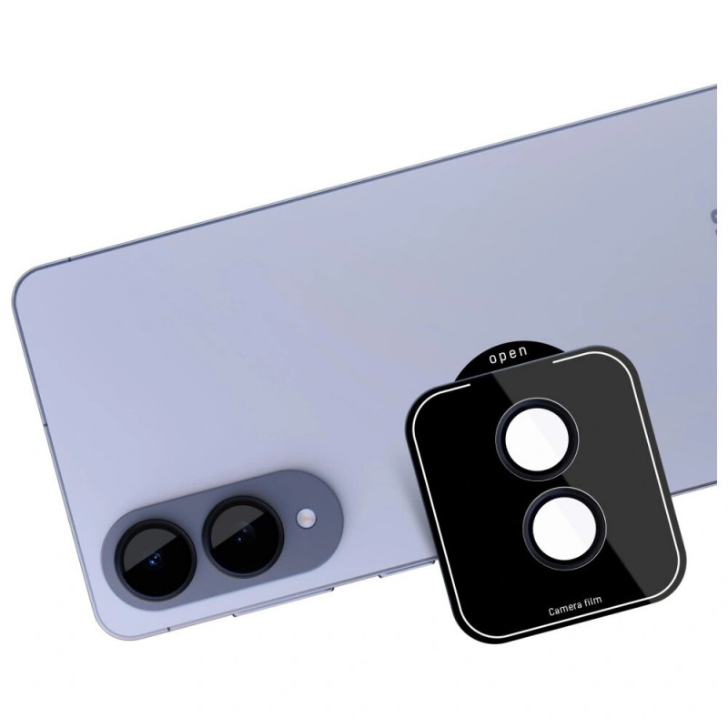 3MK Lens Protection Pro Camera Lens Glass for Samsung Galaxy S25 Edge, black
