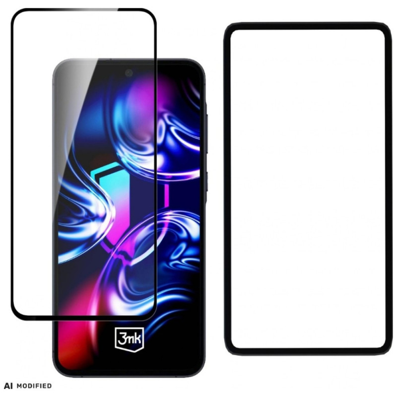 3MK HardGlass Max tempered glass with a mounting frame for Samsung Galaxy A35 / A55 5G
