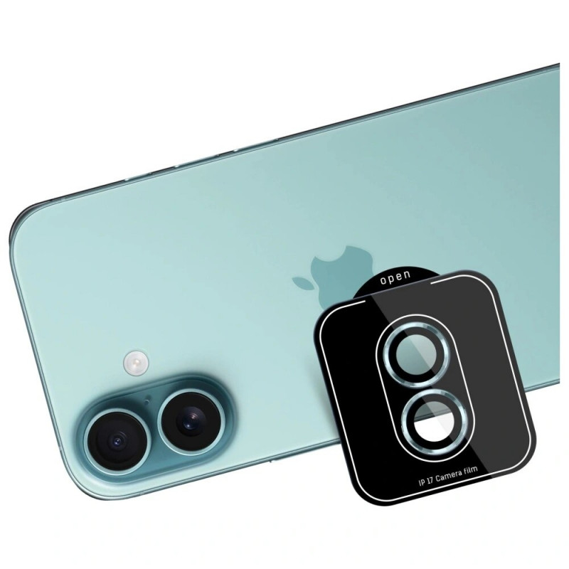 3MK Lens Protection Pro Tempered Glass Camera Lens Protector for Apple iPhone 17, green