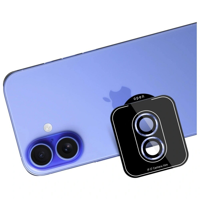 3MK Lens Protection Pro Tempered Glass Camera Lens Protector for Apple iPhone 17, blue