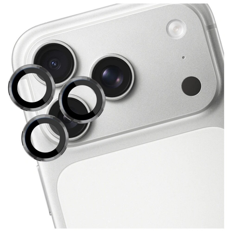 3MK Lens Protection Pro camera lens tempered glass for Apple iPhone 17 Pro / 17 Pro Max, Grey
