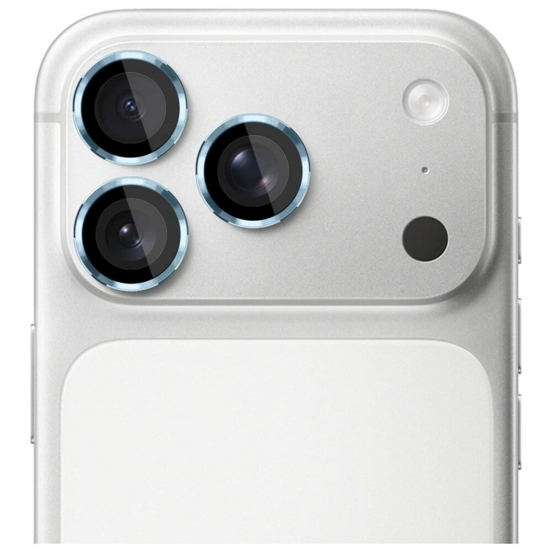 3MK Lens Protection Pro camera lens tempered glass for Apple iPhone 17 Pro / 17 Pro Max, Light blue