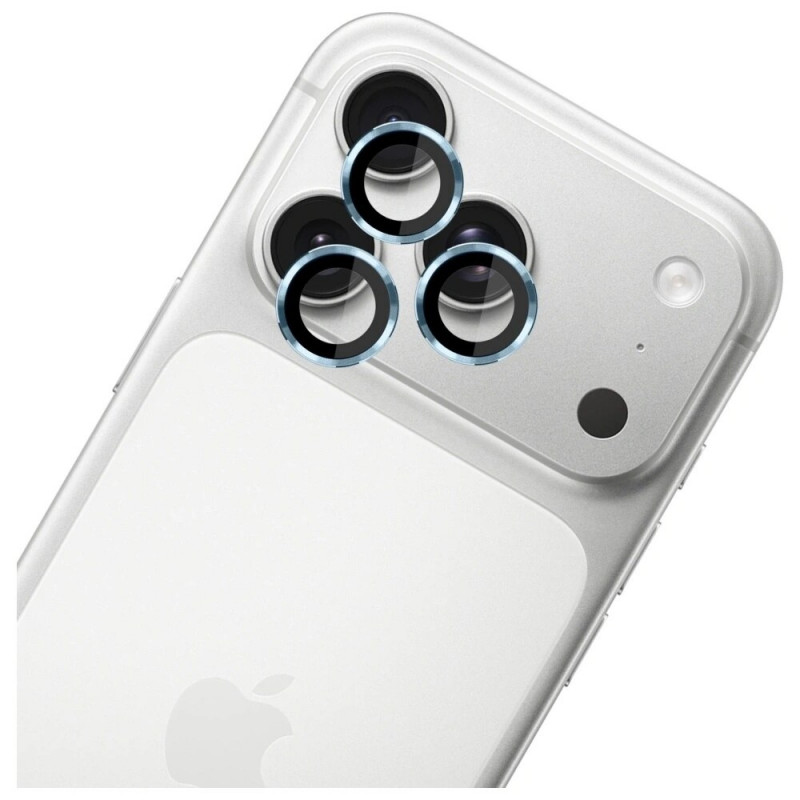 3MK Lens Protection Pro camera lens tempered glass for Apple iPhone 17 Pro / 17 Pro Max, Light blue