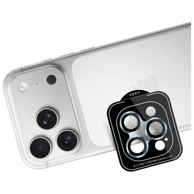 3MK Lens Protection Pro camera lens tempered glass for Apple iPhone 17 Pro / 17 Pro Max, Light blue
