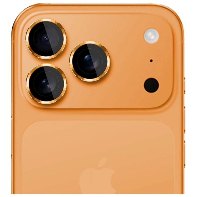 3MK Lens Protection Pro camera lens tempered glass for Apple iPhone 17 Pro / 17 Pro Max, Orange