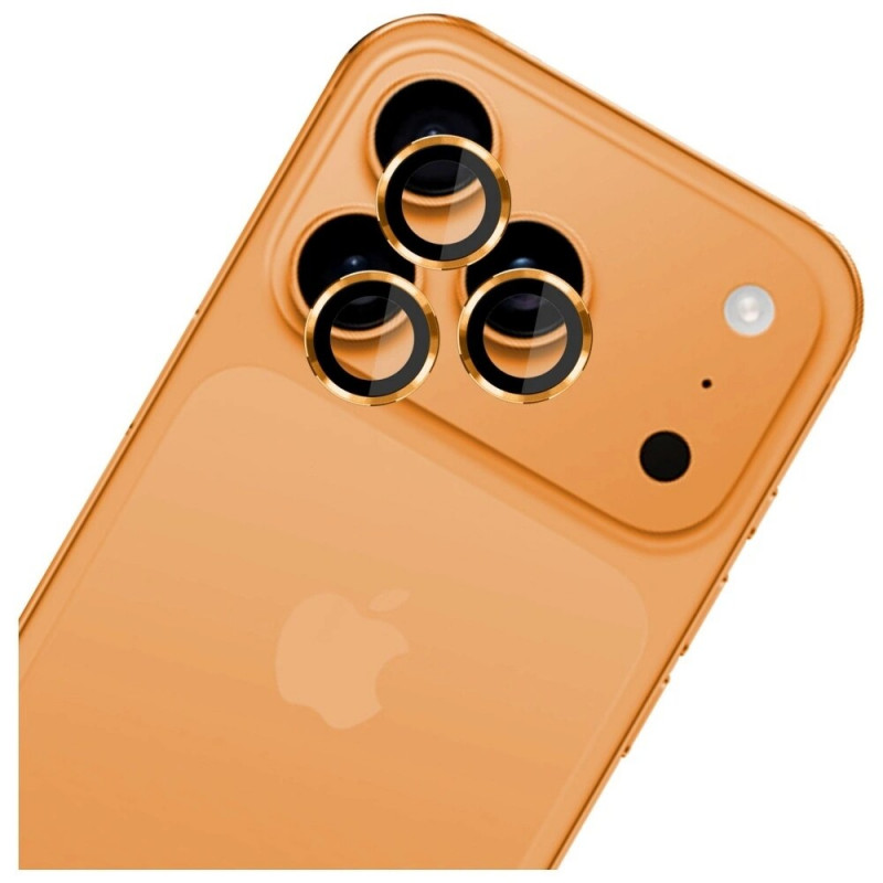 3MK Lens Protection Pro camera lens tempered glass for Apple iPhone 17 Pro / 17 Pro Max, Orange