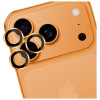 3MK Lens Protection Pro camera lens tempered glass for Apple iPhone 17 Pro / 17 Pro Max, Orange