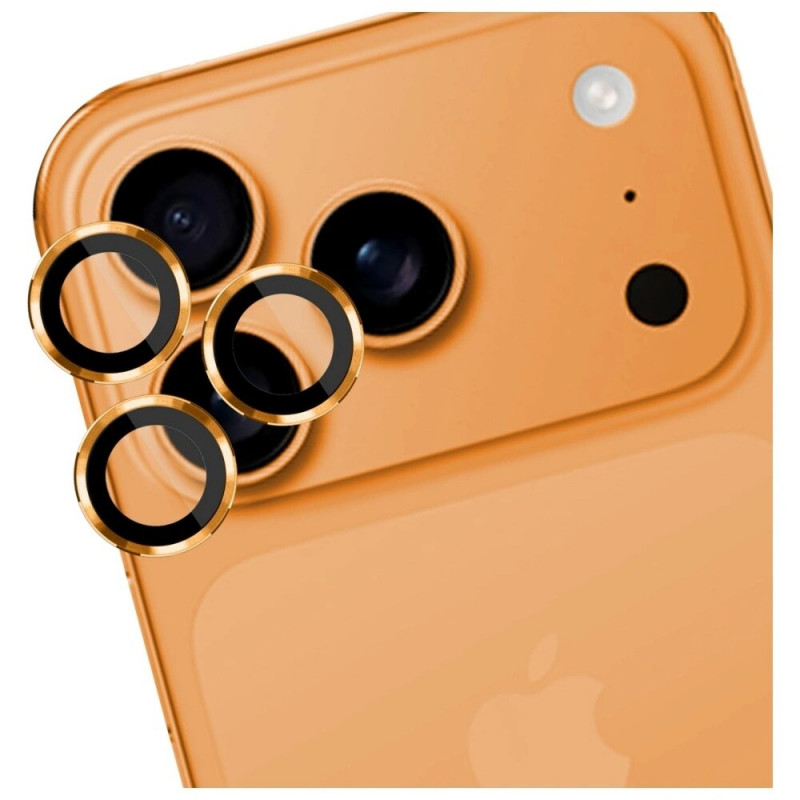 3MK Lens Protection Pro camera lens tempered glass for Apple iPhone 17 Pro / 17 Pro Max, Orange