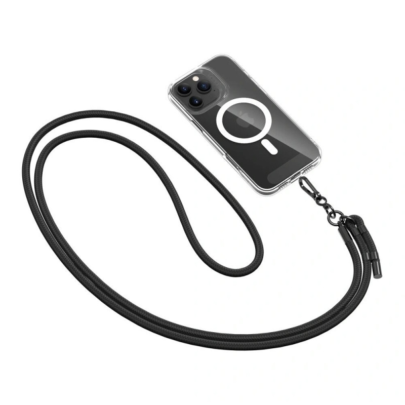 Tech-Protect C1S Rope Crossbody Strap, Black/Black