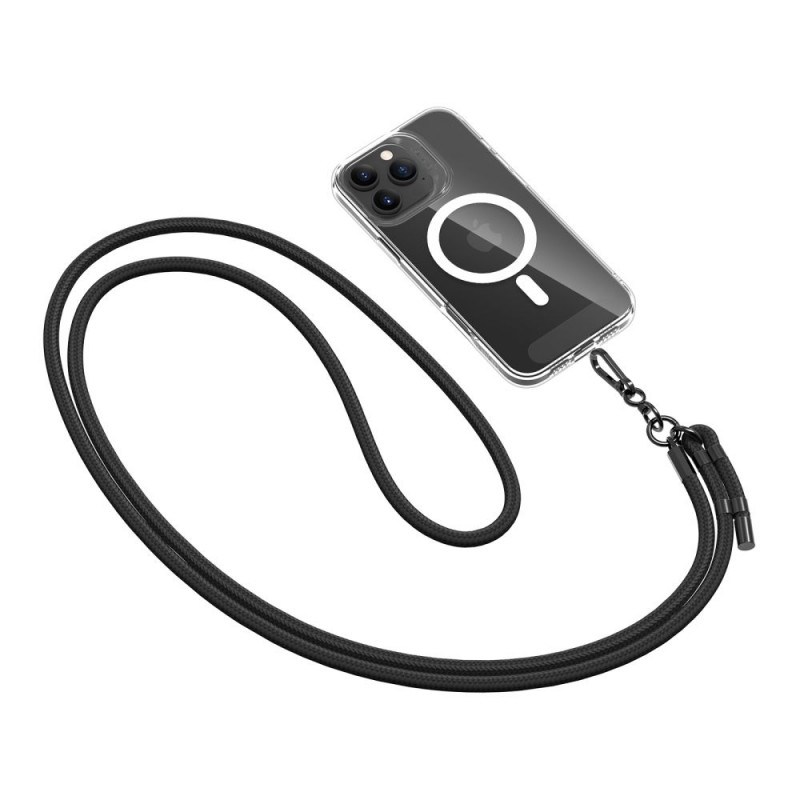 Tech-Protect C1S Rope Crossbody Strap, Black/Black
