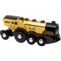 BRIO World Golden Battery Locomotive with Light and Sound (33630)