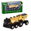 BRIO World Golden Battery Locomotive with Light and Sound (33630)