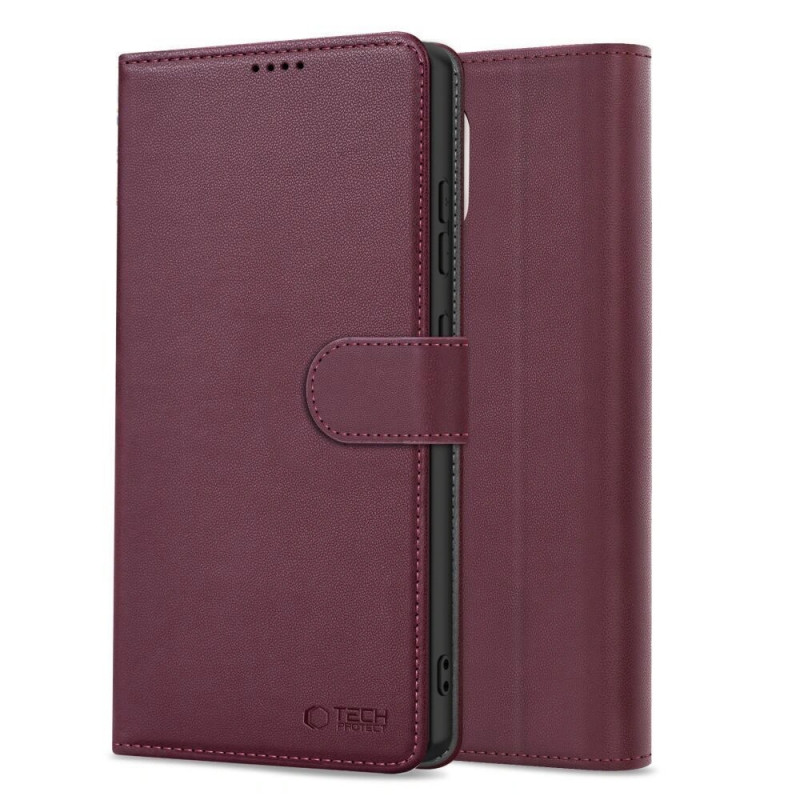 Tech-Protect Wallet Case Xiaomi Redmi Note 15 Pro 5G THP5097, Burgundy