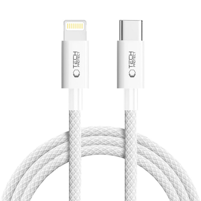 Tech-Protect Ultraboost Lite USB-C / Lightning Cable PD27W/3A 200 cm, Cool Grey