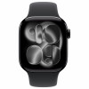 Apple Watch Series 11 GPS + Cellular (5G) 42mm aluminium case, black, M/L, MF854QL/A