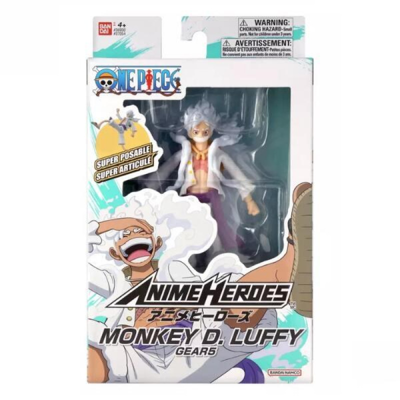 Bandai Anime Heroes One Piece - Monkey D. Luffy GEAR 5 Action Figure