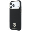 Guess GUE005537-0 Grained Round Strass Logo MagSafe Case for Apple iPhone 18 Pro Max / 17 Pro Max, black
