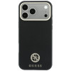 Guess GUE005537-0 Grained Round Strass Logo MagSafe Case for Apple iPhone 18 Pro Max / 17 Pro Max, black