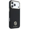 Guess GUE005537-0 Grained Round Strass Logo MagSafe Case for Apple iPhone 18 Pro Max / 17 Pro Max, black